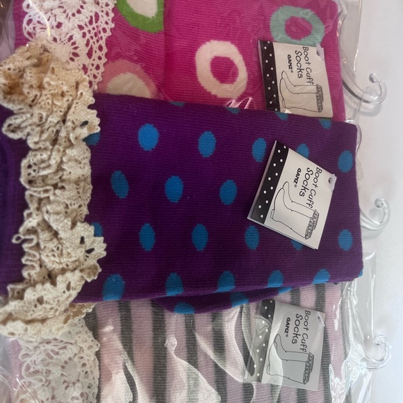 Girls boot cuff socks - Picture 2 of 2